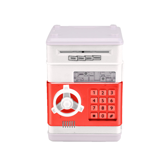 (White) KID ATM CASH MACHINE COUNTER SAVING MONEY BOX