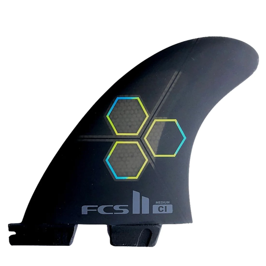 FCS II CI PC Medium Thruster Surfboard Fins - Black