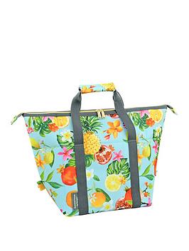Summerhouse By Navigate Waikiki Insulated 2-In-1 Family Convertible Cool Bag - Fruits &Amp; Flowers Design