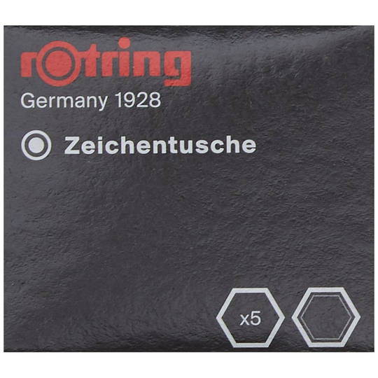 Rotring Isograph Ink Cartridges Black (Box of 5)
