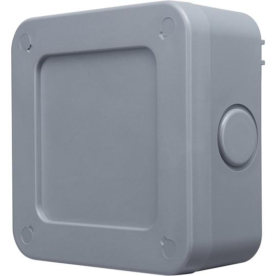BG Electrical Outdoor Weatherproof Junction Box, 5 Pole Terminal Block, IP66 Rated, Grey