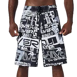 Men's Swim Trunks Swim Shorts Quick Dry Board Shorts Bathing Suit Drawstring with Pockets Swimming Surfing Beach Water Sports Printed Summer Lightinthebox