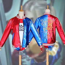 Inspired by Suicide Squad Harley Quinn Anime Cosplay Costumes Japanese Cosplay Suits Coat Gloves Shorts For Women's / T-shirt / T-shirt Lightinthebox