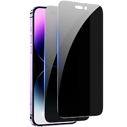 iPhone 14 Pro Max Privacy Screen Protector Fotbor 2 Pack Privacy Screen iPhone 14 Pro Max Anti Spy Private Full Coverage Film Shockproof Anti-Scratch 9H Tempered Glass Lightinthebox