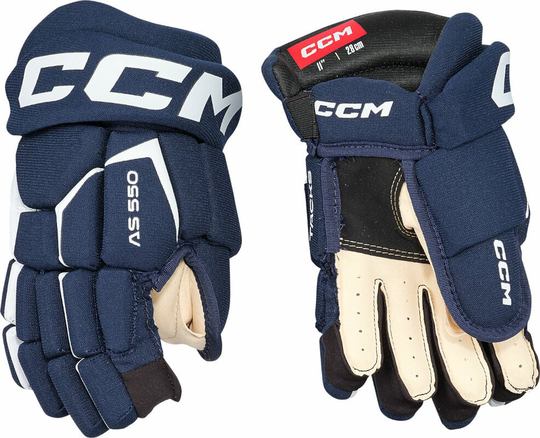CCM Hockey Gloves Tacks AS 550 JR 11 Navy/White