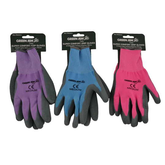 Super Comfort Grip Gloves - Medium - Blue