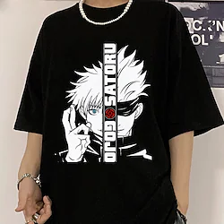 Inspired by Jujutsu Kaisen Gojo Satoru T-shirt Cartoon Manga Anime Harajuku Graphic Street Style T-shirt For Men's Women's Unisex Adults' Hot Stamping 100% Polyester Casual Daily Lightinthebox