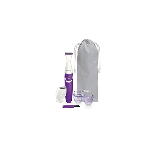 Philips BikiniGenie BRT383/15 - Handy Bikini Trimmer for Trimming, Shaving and Styling The Bikini Zone with Comb attachments and Shaving Heads -
