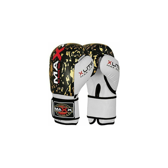(8OZ) Boxing Gloves Sparring Punch Bag Competition Training gloves blk/ gold Maxx®