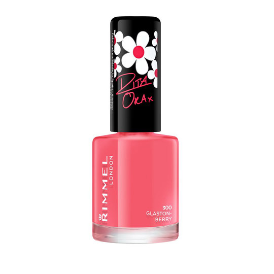 Rimmel London 60 Seconds Super Shine by Rita Ora Nail Polish, 300 Glaston-Berry, 8 ml