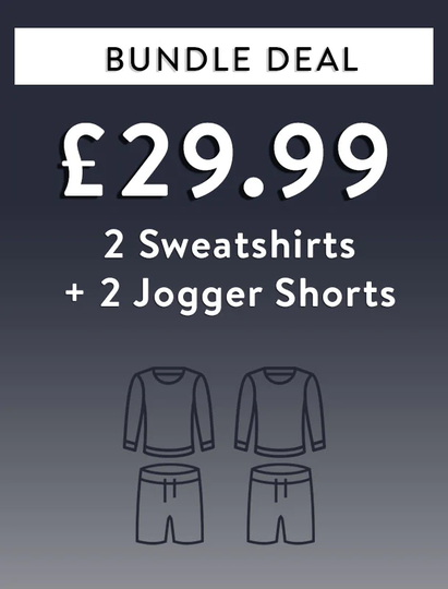 Custom Bundle Bundle Deal - 2 Men's Sweatshirts + 2 Jogger Shorts for £29.99 / Inventory - Tokyo Laundry