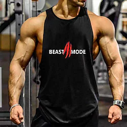 Men's Running Tank Top Sleeveless Tee Tshirt Athletic Athleisure Cotton Breathable Quick Dry Moisture Wicking Gym Workout Running Active Training Sportswear Activewear Black Yellow Red Lightinthebox