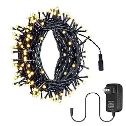 10m 100 LEDs 12V Low Voltage String Lights High Power LED 1 x 12V 2A Adapter Warm White White Blue Waterproof Decorative Outdoor Waterproof Garden Lights Garden Decoration Lamp 1 set Lightinthebox