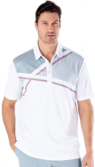 Sligo Trevor Mens Polo Shirt Light Grey M