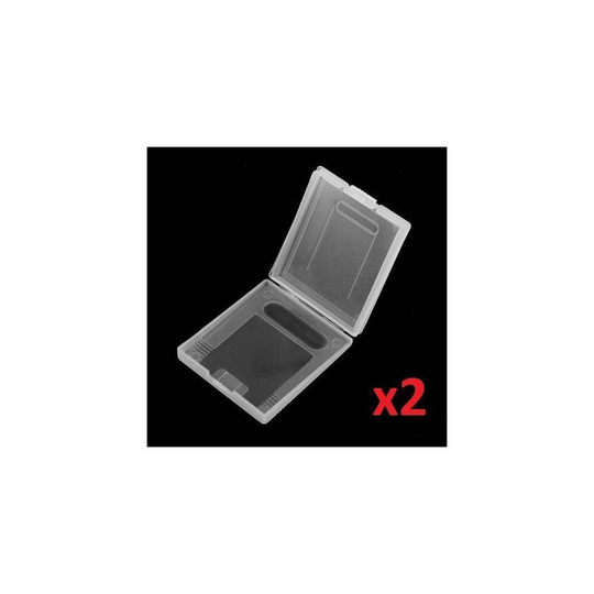 2x Game Card Case Holder Clear Box for Nintendo Gameboy Original Color Colour