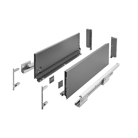 Drawer Runners Box Set AXIS PRO H167 300mm Soft Close Anthracite