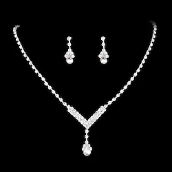 Bridal Jewelry Sets 2pcs Rhinestone 1 Necklace Earrings Women's Personalized Stylish Artistic Retro Precious irregular Jewelry Set For Christmas Street Carnival Lightinthebox
