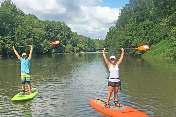 7 Mile Guided Paddleboard Tour On The French Broad River in Asheville