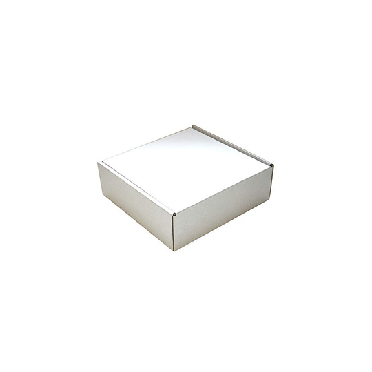 (240x240x80 mm, Pack of 10) White Parcel Box