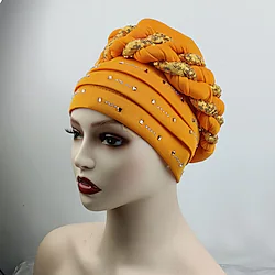 Arabian Muslim Adults Women's Cosplay Abaya Turban For Party Festival Polyester Headpiece Lightinthebox