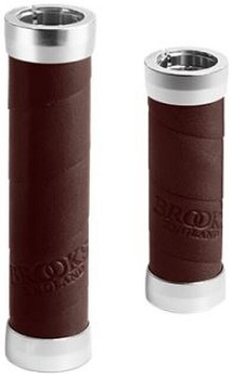 Brooks Slender Grips 130/100mm Brown/Silver