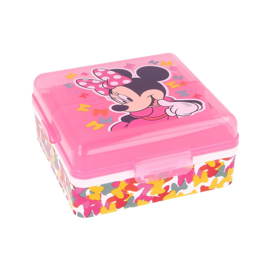 Stor Multi Compartment Minnie Mouse Square Sandwich Box