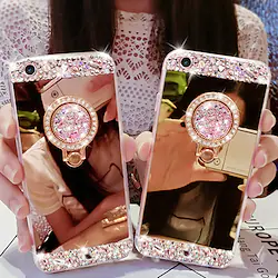Case For Samsung Galaxy Note 9 Note 8 Note10 Plus Rhinestone Ring Holder Mirror Back Cover Solid Colored Acrylic Lightinthebox