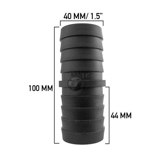 40mm Joiner Straight Repair Connector Corrugated Pond pipe hose