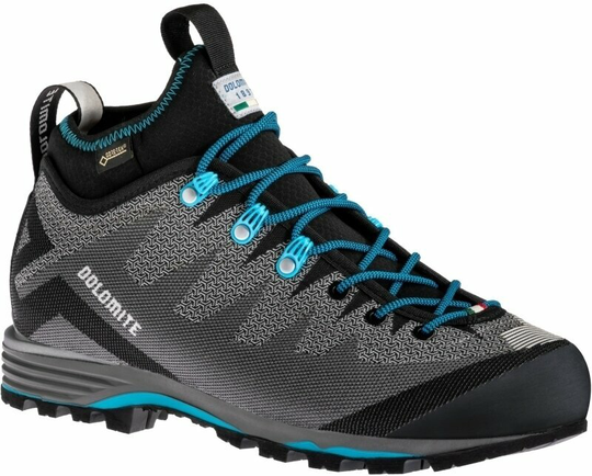 Dolomite Womens Outdoor Shoes W's Veloce GTX Pewter Grey/Lake Blue 38