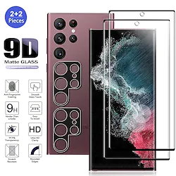 22 Pack for Samsung Galaxy S22 Ultra 5G Screen Protector Tempered Glass Camera Lens ProtectorTouch SensitiveFingerprint Support9H Hardenss Lightinthebox