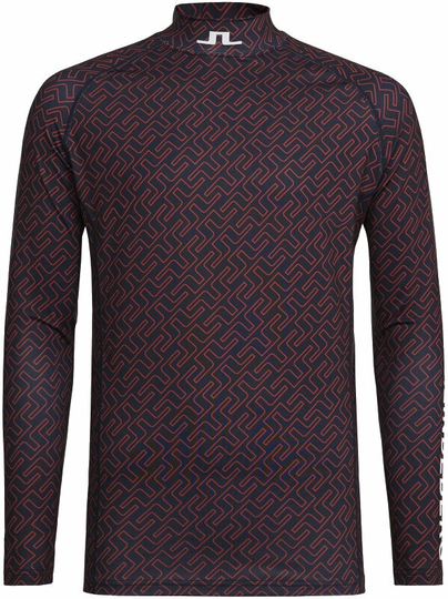 J.Lindeberg Aello Soft Compression Print Top Ketchup Bridge Monogram XXXL