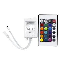 LED Strip Lights DIY Controller 24 Keys IR RGB Control Box Receiver IR Remote Dimmer DC12V 6A For RGB 2835 3528 5050 Beads Lightinthebox