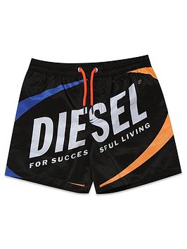 Diesel Boys Swim Shorts - Black