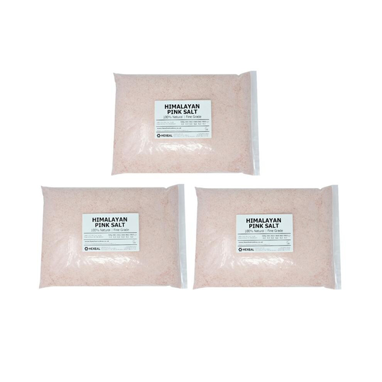 Hexeal HIMALAYAN PINK SALT | Fine | 15kg Bag | FCC Food/Cosmetic Grade | 100% Natural