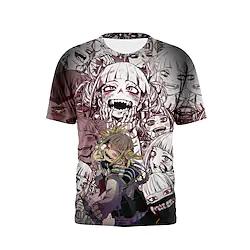 Inspired by My Hero Academia / Boku No Hero Cosplay Cartoon Manga Back To School Print Harajuku Graphic Kawaii T-shirt For Men's Women's Adults' 3D Print 100% Polyester Lightinthebox