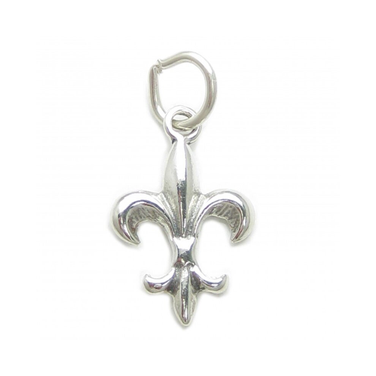 Fleur De Lis sterling silver charm .925 x 1 Fleur-de-lys scouting charms