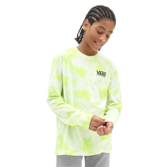 Vans Boys Tie Dye Longsleeve T-Shirt - Green