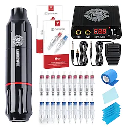 DRAGONHAWK Professional Tattoo Kit Tattoo Machine - 1 pcs Tattoo Machines, Low Noise / Ergonomic Design / Kits Metal Tattoo Pen Christmas Gift Lightinthebox