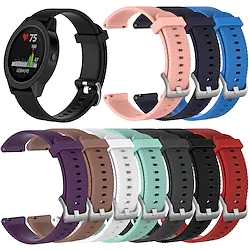 Watch Band for Garmin Vivoactive 3 Music Vivomove 3 HR Luxe Style Forerunner 55 245 645 Music Approach S42 S40 S12 Sport Band Breathable Wrist Strap Silicone Replacement Wristband Lightinthebox