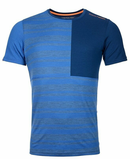 Ortovox Thermal Underwear 185 Rock'N'Wool Short Sleeve M Just Blue 2XL