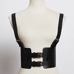 Plague Doctor Punk Gothic Steampunk 17th Century Waist Harness Waist Belt Harness Belt Men's Women's Costume Vintage Cosplay Christmas Halloween 1 Belt / Leather Lightinthebox