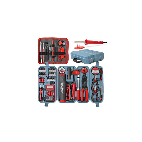 Hi-Spec 90 Piece Electronics & Soldering Repair Tool Set Kit with Multimeter. For PCBs, Electrical Circuits, Computers, Gadgets & Drones. All In