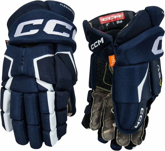 CCM Hockey Gloves Tacks AS-V SR 15 Navy/White