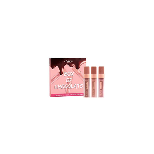 L'Oreal Paris Box of Chocolates Ultra-Matte Liquid Lip Giftset