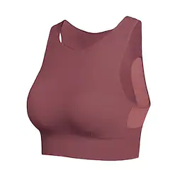 Women's Sports Bra Top Bra Top Running Bra Cross Back Nylon Spandex Zumba Fitness Gym Workout Breathable Quick Dry Compression White Black Dusty Rose Blue Pink Military Green Solid Colored Lightinthebox