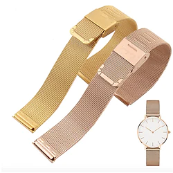 Smart Universal Milanese Watchband for Samsung Galaxy Watch 3 41mm 45mm Watch Active 2 40mm 44mm Garmin Venu Sq 2 Music Plus 20mm 22mm Silver Stainless Steel Strap Band Replacement Bracelet strap Lightinthebox