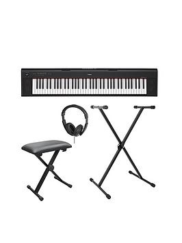 Yamaha Piaggero Np32 Keyboard Pack With Headphones Stand Stool &Amp; 6 Months Free Online Lessons