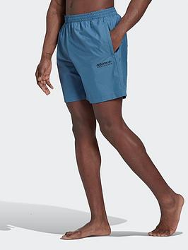 adidas Originals Adventure Swim Shorts - Blue, Blue, Size Xs, Men
