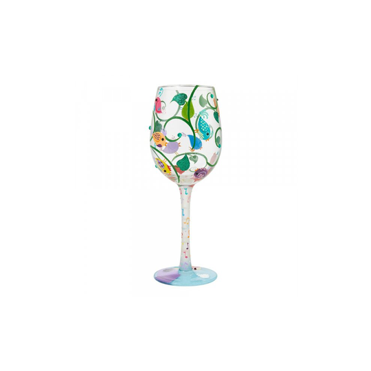 Lolita Song Bird Wine Glass - Gift Boxed