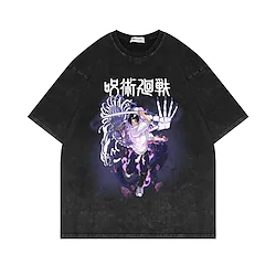 Inspired by Jujutsu Kaisen Fushiguro Megumi T-shirt 100% Cotton Anime Cartoon Anime Classic Street Style T-shirt For Men's Women's Unisex Adults' Hot Stamping Pure Cotton Lightinthebox